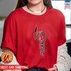 MMIW I Wear Red For My Sister, No More Stolen Sisters Red Hand Unisex T-Shirt/Hoodie/Sweatshirt