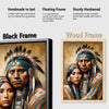 Custom Native American Couple Portrait Photo Canvas Art Gift Home Decor