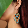 SALE 30% OFF - Multi Colored Beaded Handmade Earrings For Women