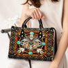 Eagle Mandala Brown Leather Handbag WCS013