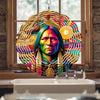 Colorful Native American Young Chief Wind Spinner 019