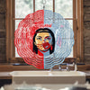 Colorful Native American MMIW Red And Blue Wind Spinner 021