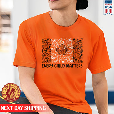 Every Child Matters Canada Flag For Orange Day Shirt 051