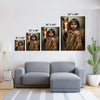 Custom Native American Child and The Horse Portrait Photo Canvas Art Gift Home Decor