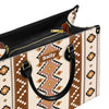 Personalized Leather Handbag for Women - Design Patten Boho Aztec Style LB04