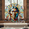 Colorful Native American Geronimo Chief Wind Spinner 014