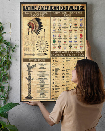 The Native American Knowledge Canvas Poster