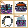 Purple Tribe Pattern Leather Handbag WCS025