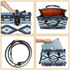 Blue Colors Pattern Leather Handbag WCS010