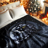 Native American Style Black Night Eagle Birds Soft and Warm Fleece Blanket