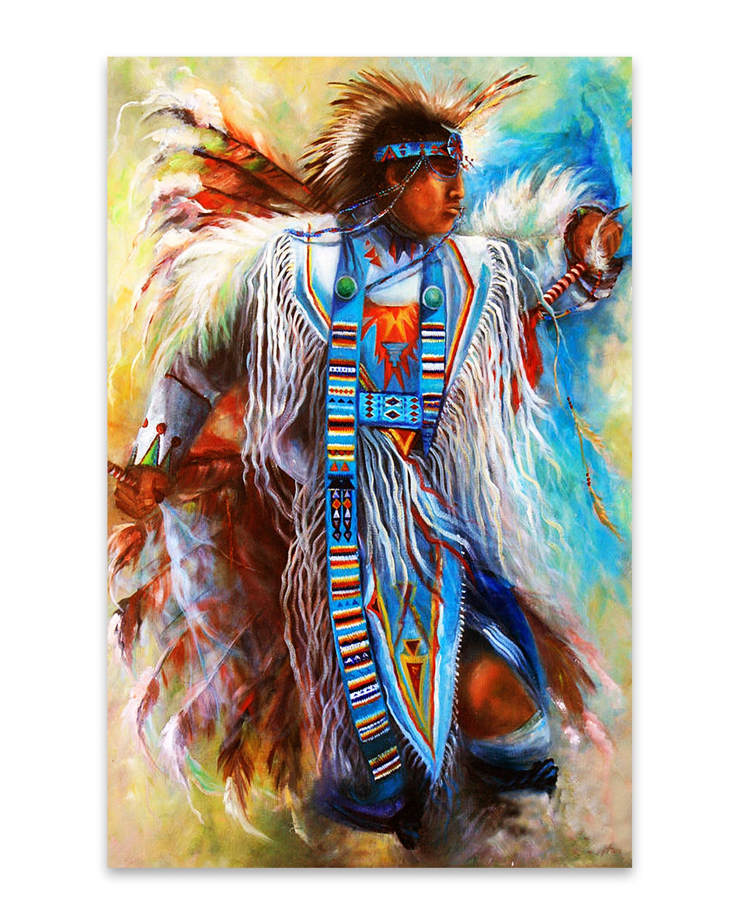 Native American Man Dance Poster/Canvas