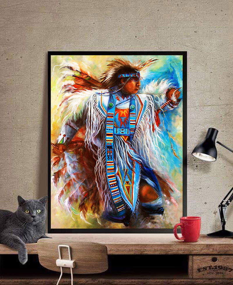 Native American Man Dance Poster/Canvas