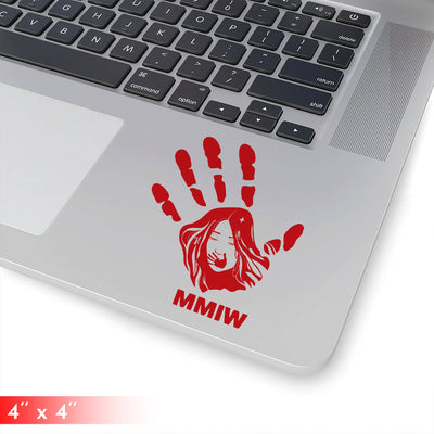 Justice For Missing And Murdered Indigenous Women Red Hand Car Decal 313