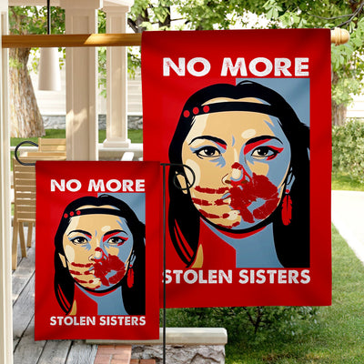 No More Stolen Sister - Native American Flag Garden House Yard for Decor Outdoor