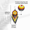 SALE 30% OFF - Black Medallion Beaded Handmade Earrings For Women