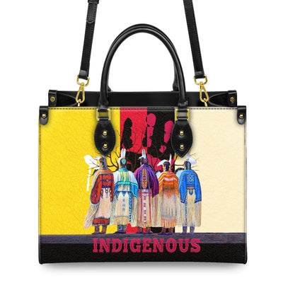 Native American Indigenous Leather Handbag WCS009