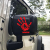 Justice For Missing And Murdered Indigenous Women Red Hand Car Decal 313