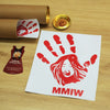 Justice For Missing And Murdered Indigenous Women Red Hand Car Decal 313