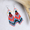 SALE 30% OFF - Indigenous Women Pattern Beaded Handmade Earrings For Women