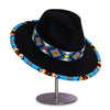 SALE  30% OFF - Payette Pattern Fedora Hatband For Men Women Beaded Brim With Native American Style