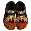 Unisex Pattern Fleece Clog Shoes For Women and Men Native American Style