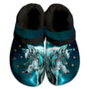 Unisex Pattern Fleece Clog Shoes For Women and Men Native American Style