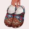 Fleece Unisex Pattern Clog Shoes For Women and Men Native American Style