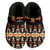 Fleece Unisex Dark Pattern Clog Shoes For Women and Men Native American Style