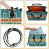 Turquoise Tribe Leather Handbag WCS001