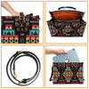 Black Native Tribes Pattern Leather Handbag WCS002