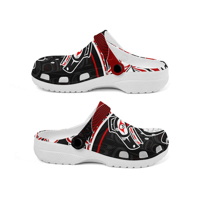 Unisex Pattern Fleece Clog Shoes For Women and Men Native American Style