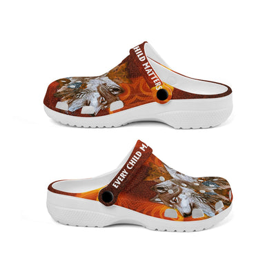 Native Pattern Clog Shoes For Adult and Kid 89245 New