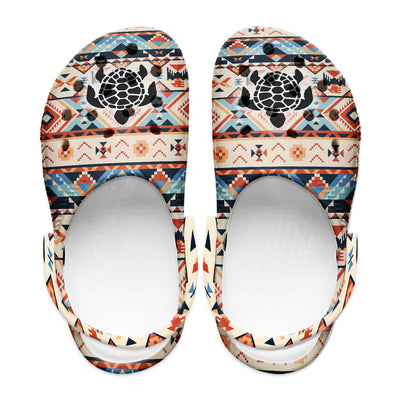 Native Pattern Clog Shoes For Adult and Kid 89205 New