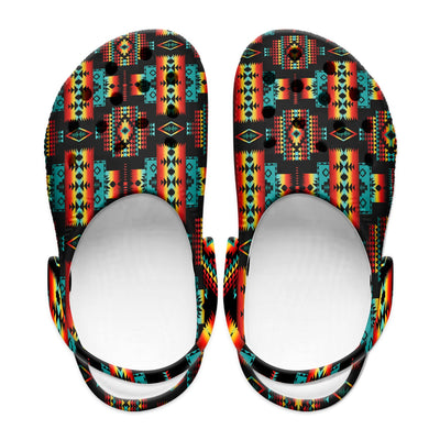 Native Pattern Clog Shoes For Adult and Kid 89230 New