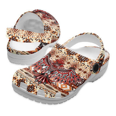 Native Pattern Clog Shoes For Adult and Kid 89220 New