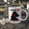 MMIW I Wear Red For My Sister, No More Stolen Sisters Red Hand Ceramic Coffee Mug