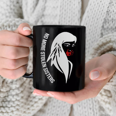 MMIW No More Stolen Sisters Indigenous Women Ceramic Coffee Mug