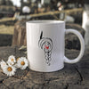 MMIW I Wear Red For My Sister, No More Stolen Sisters Red Hand Ceramic Coffee Mug