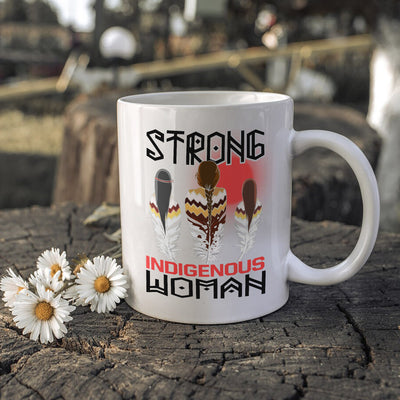 MMIW Strong Resilient Indigenous Woman Ceramic Coffee Mug