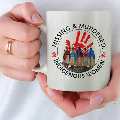 MMIW Red Hand Women Together Mug