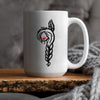 MMIW Red Hand Black Hair Indigenous Women Mug