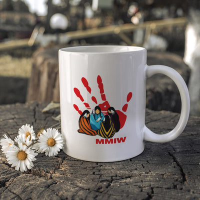 MMIW Indigenous Women Together With Red Hand Shirt