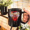 MMIW Women Red Hand Together Feather Heart  Ceramic Coffee Mug