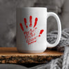 MMIW Protect Native Women Red Hand Ceramic Coffee Mug