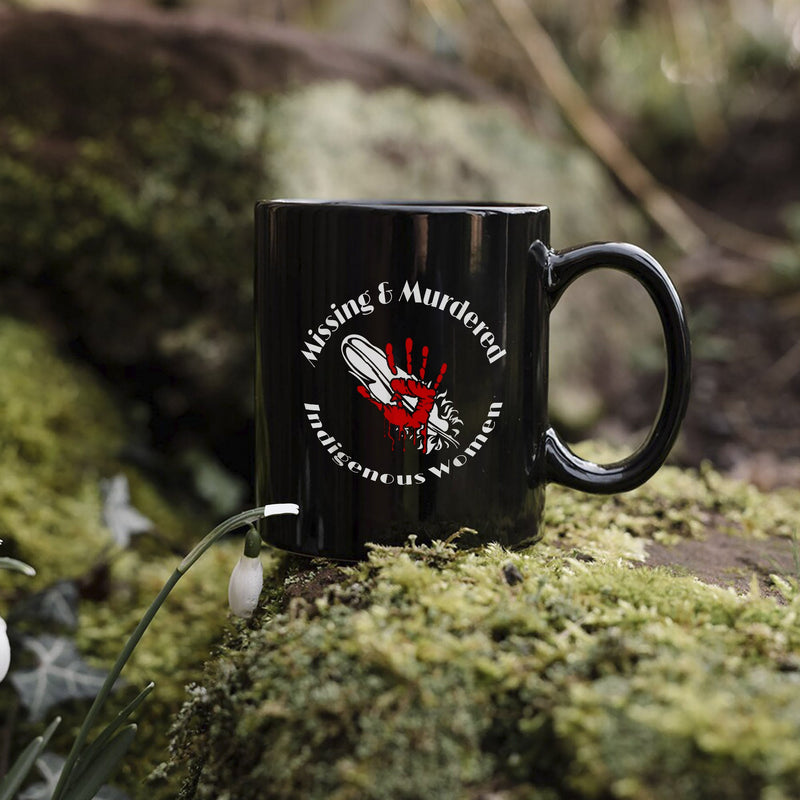 MMIW Red Hand Ceramic Coffee Mug