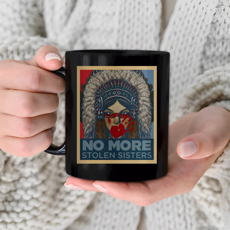 MMIW No More Stolen Sister Vintage Design Ceramic Coffee Mug