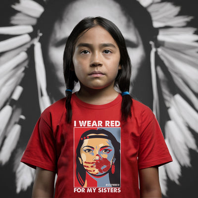 MMIW I Wear Red For My Sister Woman Red Hand All Sizes Unisex T-Shirt/Hoodie/Sweatshirt