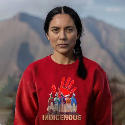 MMIW Indigenous Woman Red Hand Together Shirt Unisex T-Shirt/Hoodie/Sweatshirt