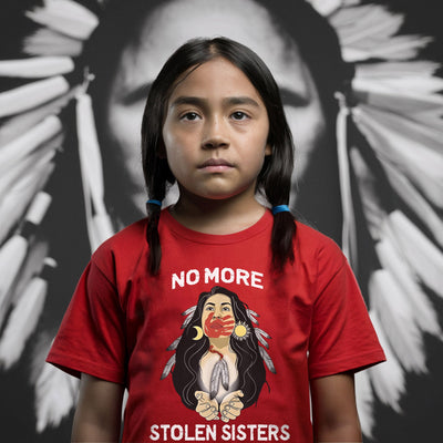 MMIW For My Sisters I Wear Red, No More Stolen Sisters, Woman Red Hand Unisex T-Shirt/Hoodie/Sweatshirt