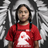 MMIW I Wear Red For My Sister, No More Stolen Sisters Red Hand Unisex T-Shirt/Hoodie/Sweatshirt